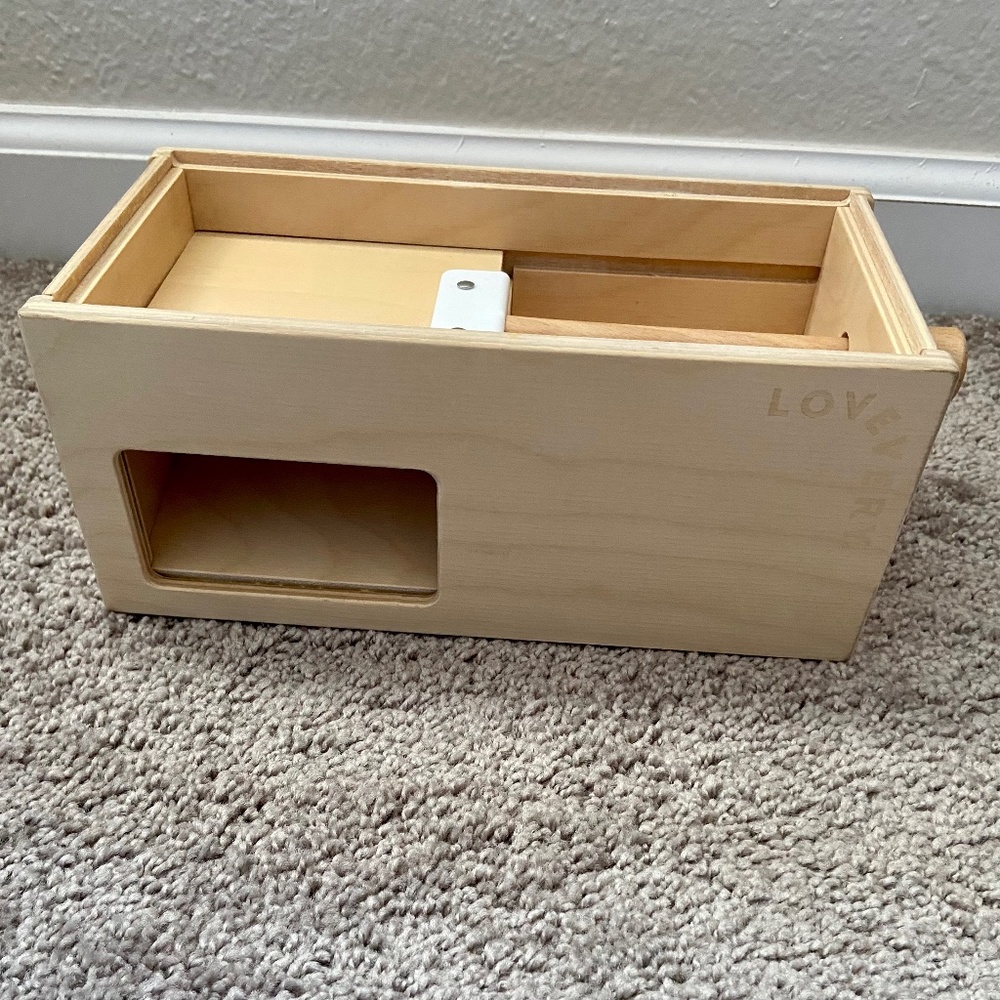 LOVEVERY Wooden Counting Slider Box Montessori Learning Educational Kids Toy